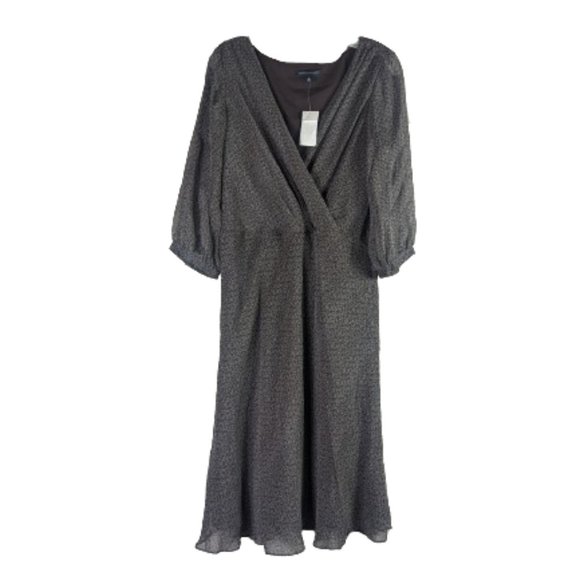 Banana Republic Dresses & Skirts - Banana Republic Silk Dress Multicolor Polka Dots Wrap Top Dress Size 12 NWT!